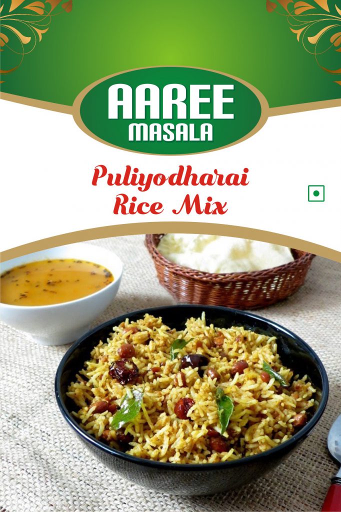 Aaree Masala Puliyodharai Rice Mix Powder